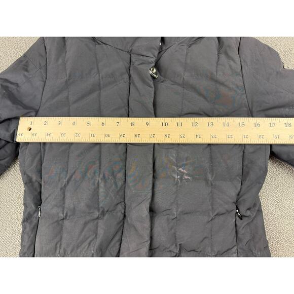 Post Card Women's 2 I38 GB4 Black Puffer Winter Coat Made In Romania - Picture 7 of 16